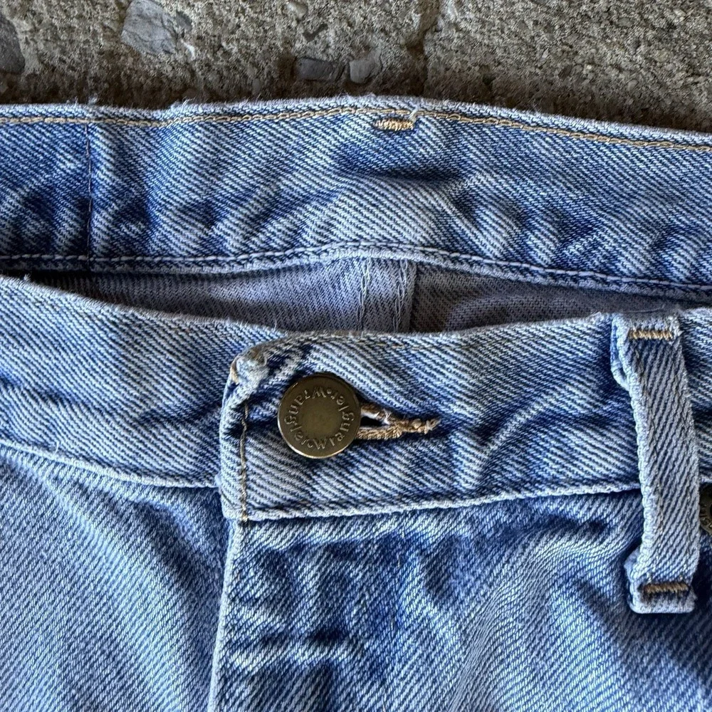 Wrangler Straight Leg Jeans With‎ Rips Streetwear Y2K Baggy